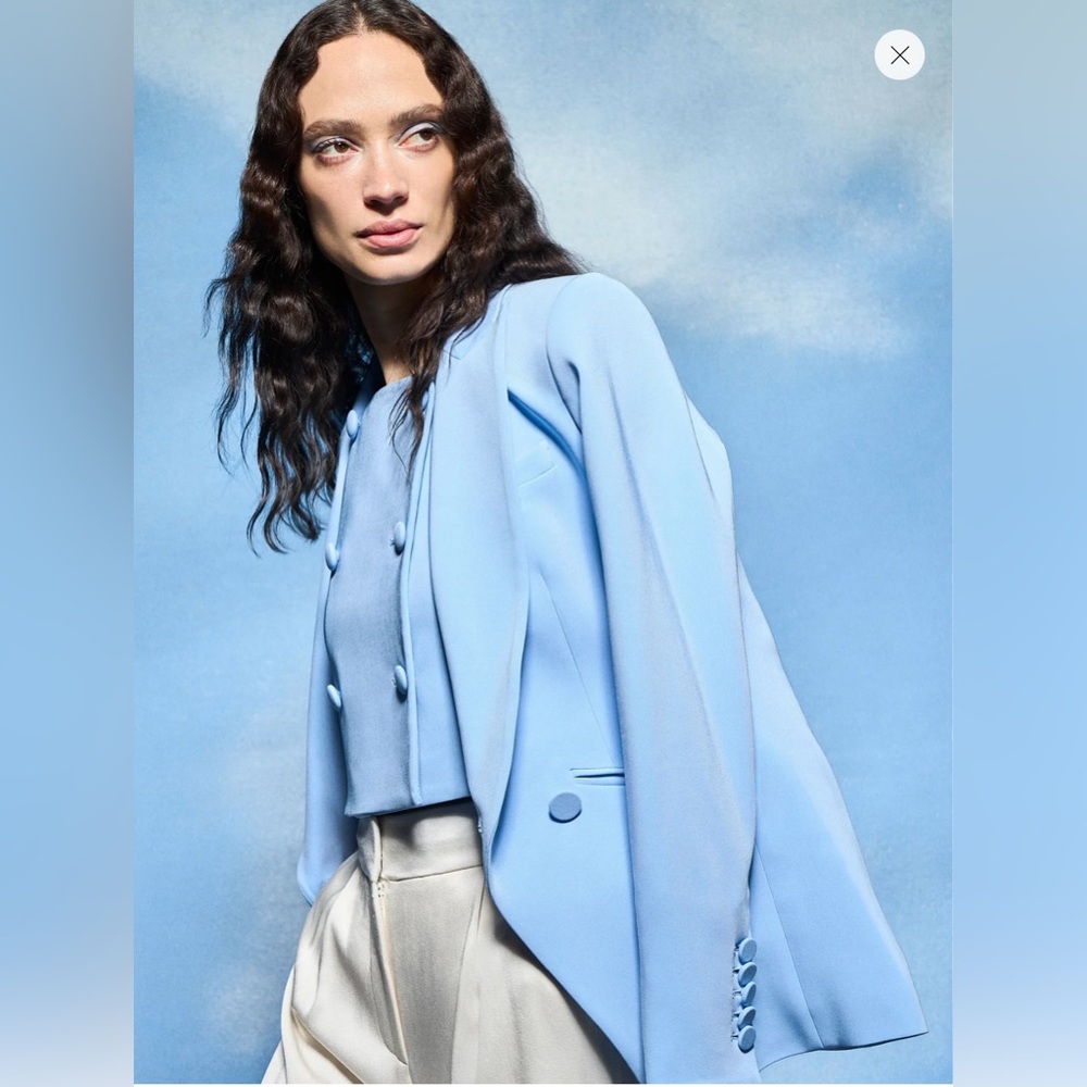 Sale!!!!!Veronica beard Diego Dickey Jacket Blue sky 6 - Picture 7 of 9